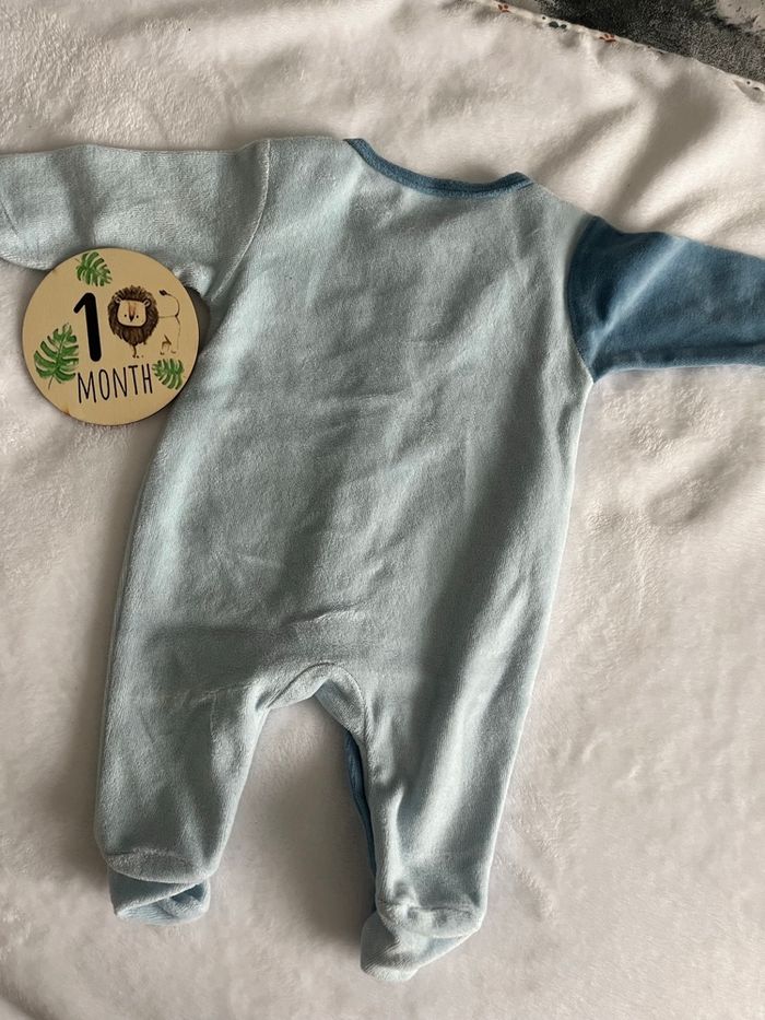 Pyjama bleu bébé 1 mois - photo numéro 2