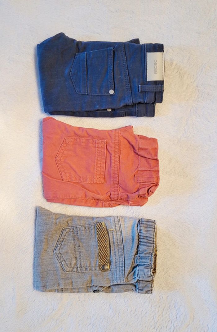Lot de 3 pantalons 6 mois – Kiabi, Obaïbi & Orchestra - photo numéro 2
