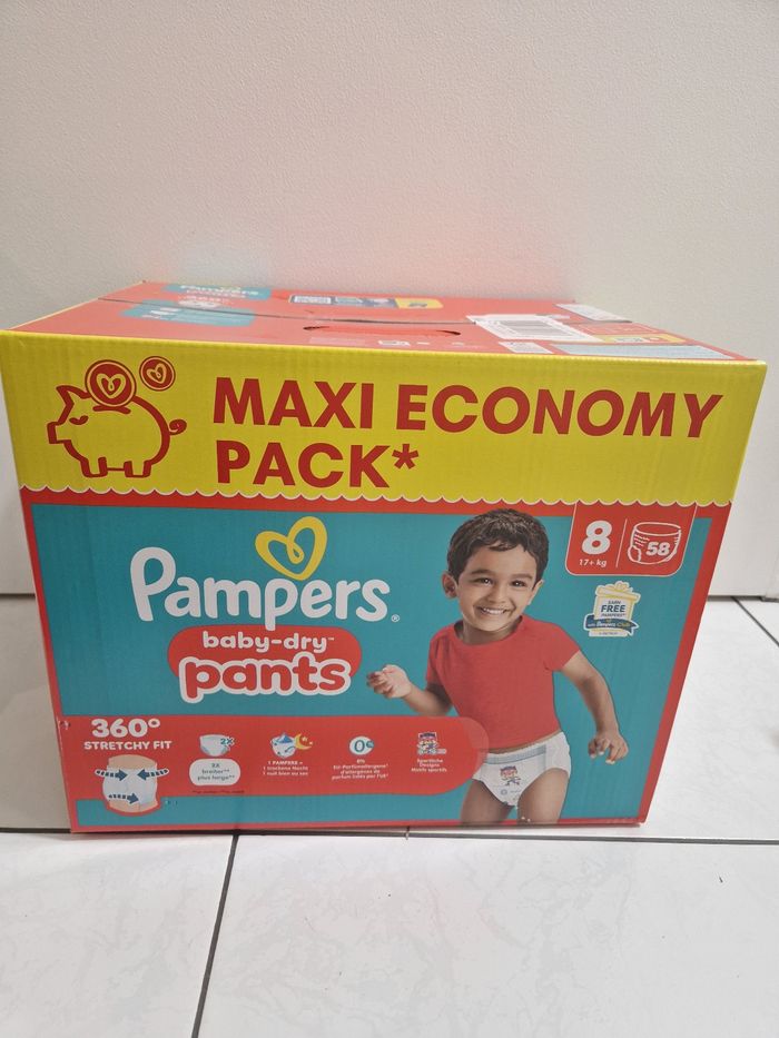 58 pants taille 8 pampers