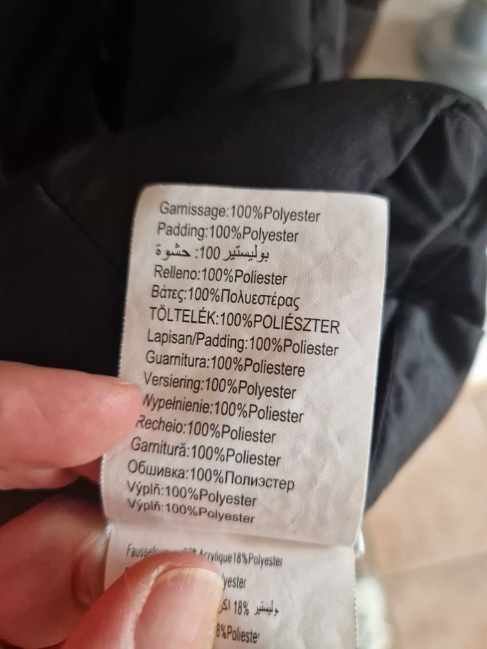 Manteau long noir taille 36 Camaïeu - photo numéro 5