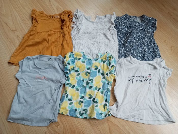 Lot t-shirt 12 mois