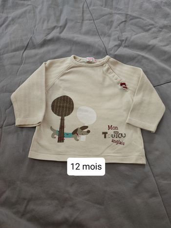 Pull manche longue
12mois la compagnie des petits