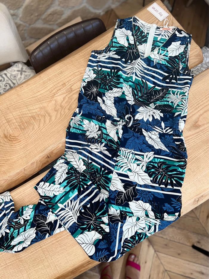 Combinaison longue pantalon d’été by one neuf avec étiquette Taille 38 40 M L - photo numéro 4