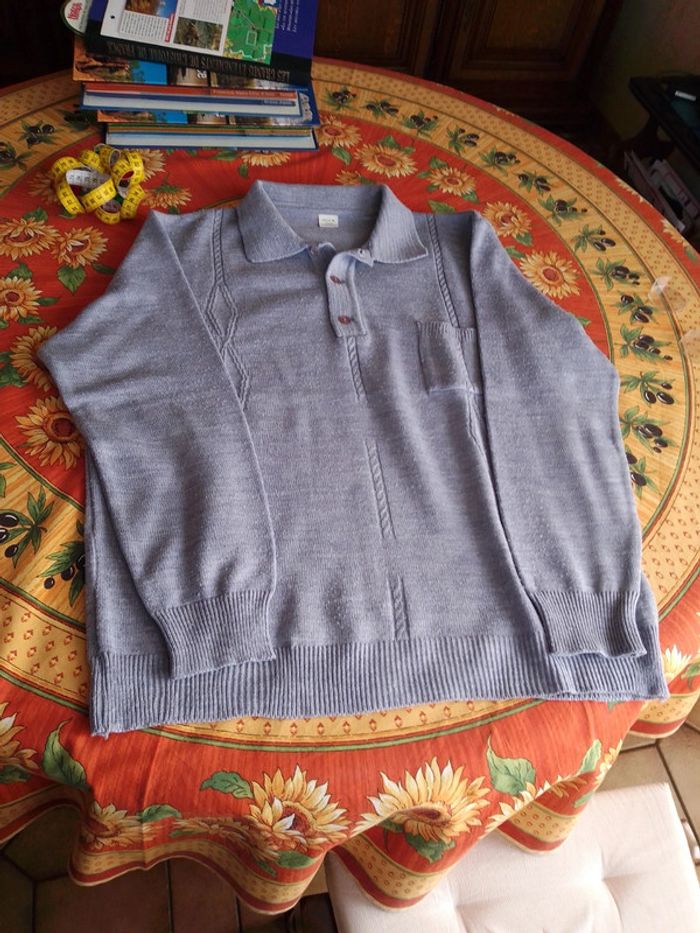 Pull d'hiver homme gris