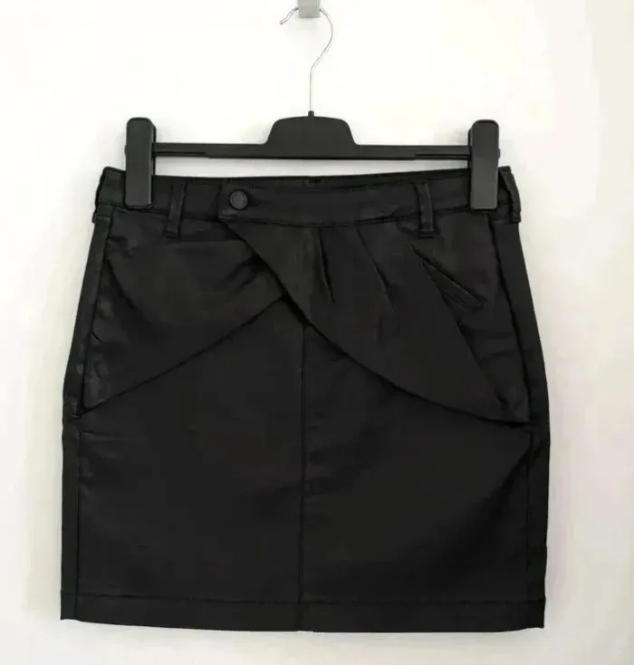 Jupe noire en coton - Comptoir des cotonniers - taille 38 - photo numéro 1