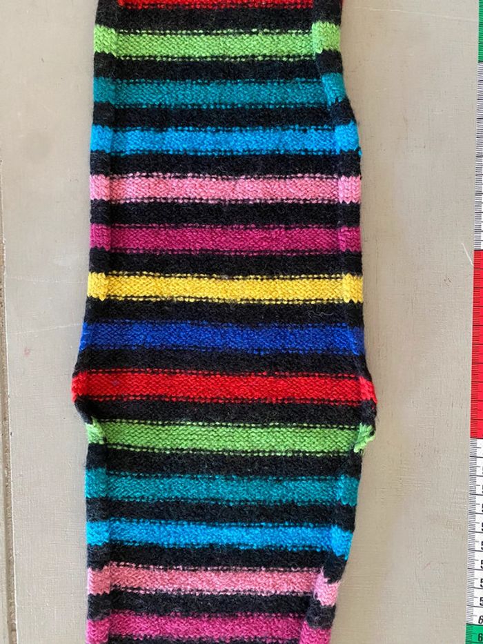 Écharpe enfant Sonia Rykiel noire à rayures colorées - photo numéro 11