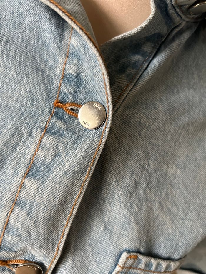 💙 Combishort ZARA en Jean Clair – Taille S - photo numéro 3