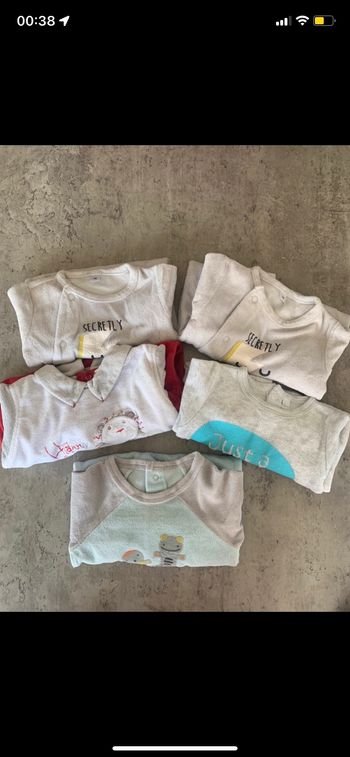 Lot pyjamas 1 mois