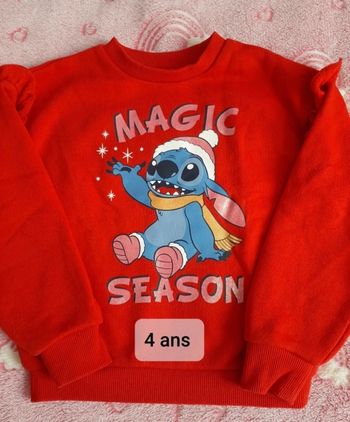 Sweat 4 ans Disney Stitch