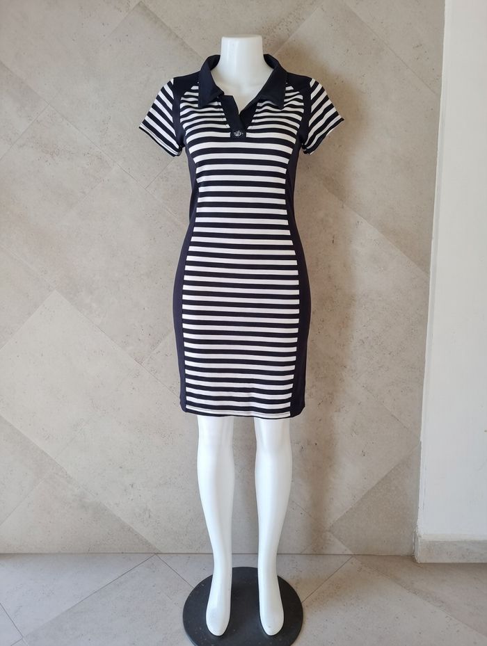 robe manches courtes rayé marine et blanche Taille L Natural Neuve