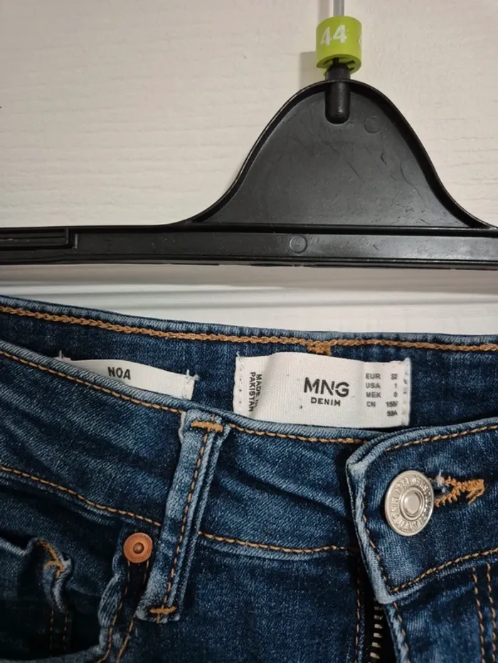 jean noa taille haute skinny marine mango - photo numéro 4