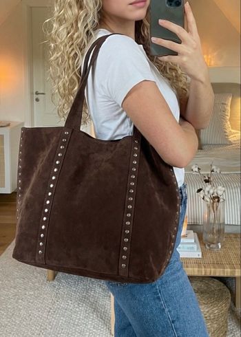 Sac clouté marron 