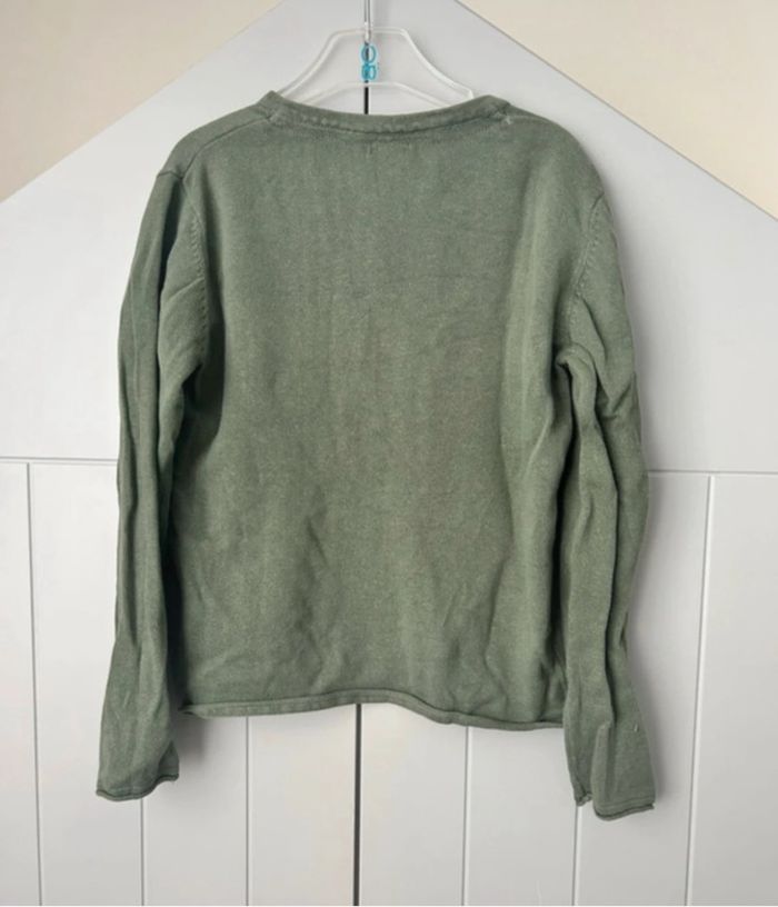 Pull vert col rond kiabi 8 ans - photo numéro 2
