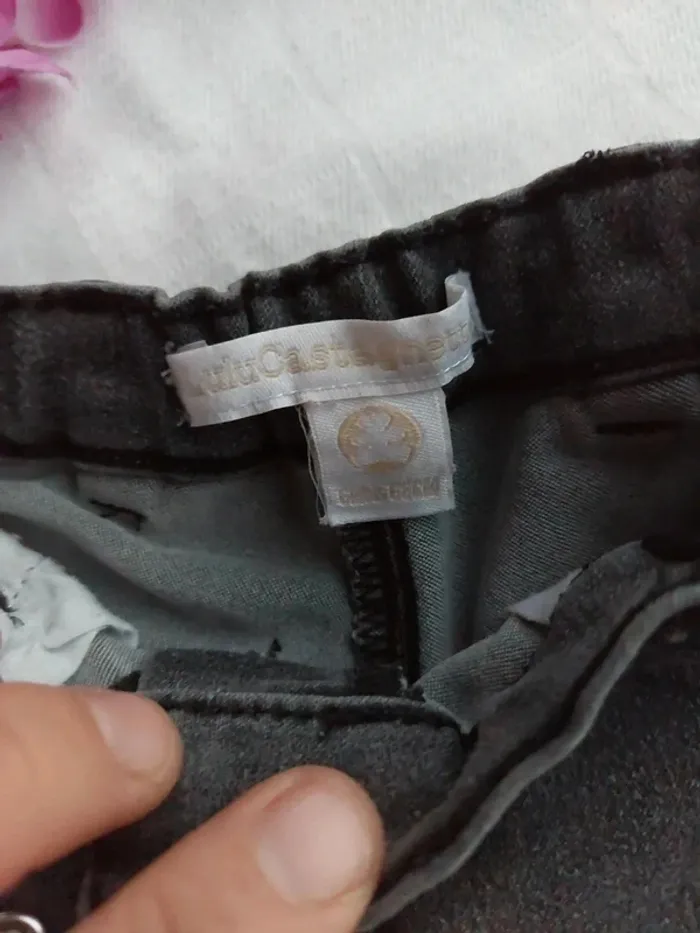 Magnifique short en jean Lulu Castagnettes 6 mois - photo numéro 4