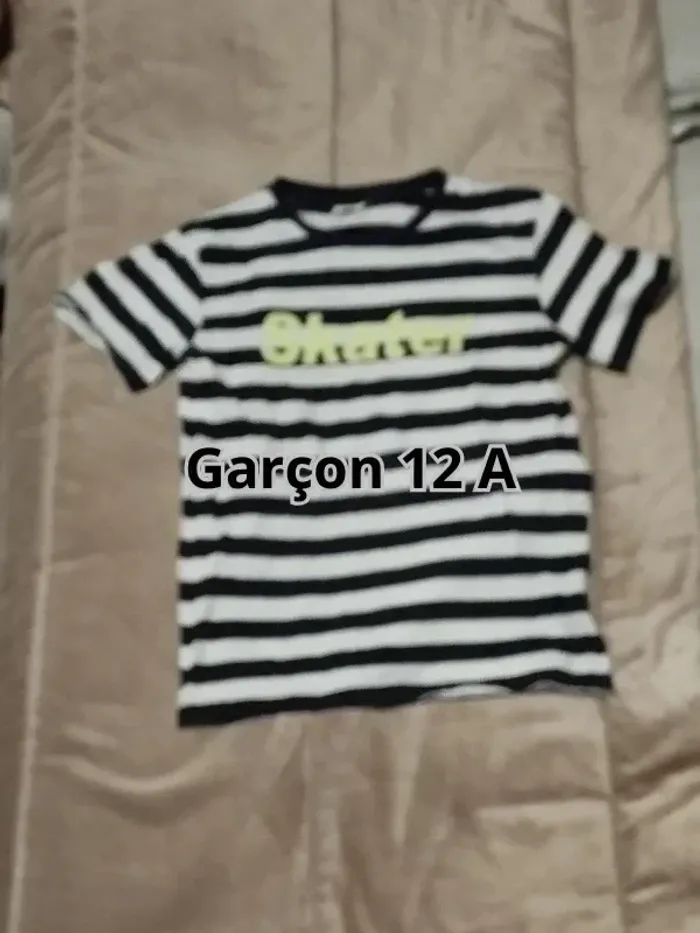 T-shirt manches courtes Tape à l'œil (TAO) garçon 12 ans