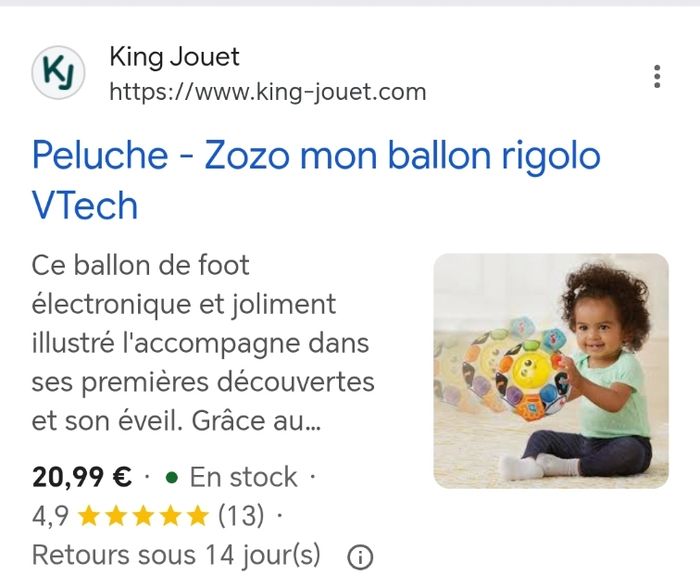 Zozo mon ballon rigolo jouet d'éveil Vtech - photo numéro 4