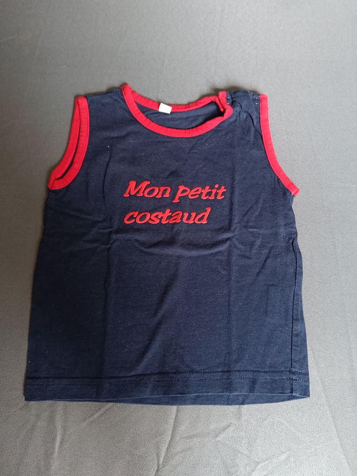 Débardeur bleu marine 🦕 Taille 18 mois - photo numéro 2