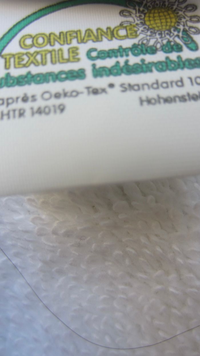 Grand bavoir neuf Carré blanc - photo numéro 6