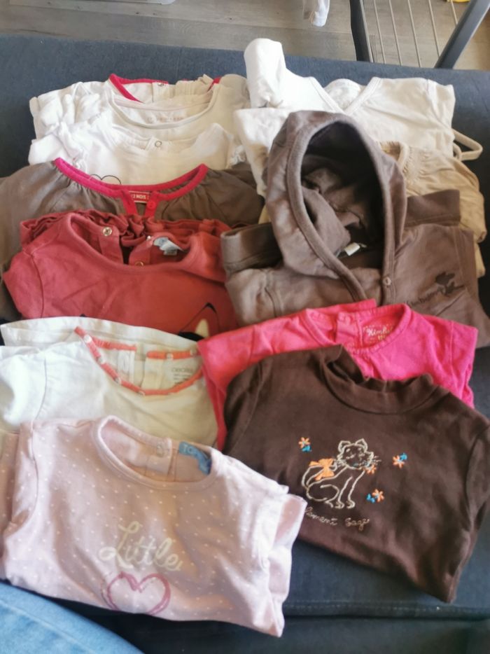 Lot de 25 hauts manches longues fille - photo numéro 2