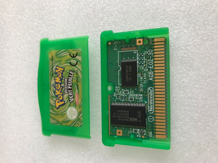 Pokemon Version Vert Feuille Game Boy Advance Authentique - photo numéro 2