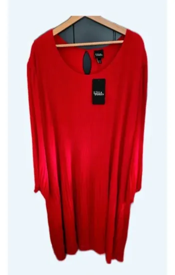 Robe longue Rouge Foncé Taille 52/54 Ulla popken