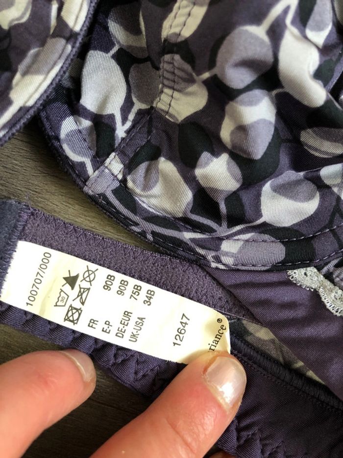 Soutien gorge variance bleu taille 90B - photo numéro 4