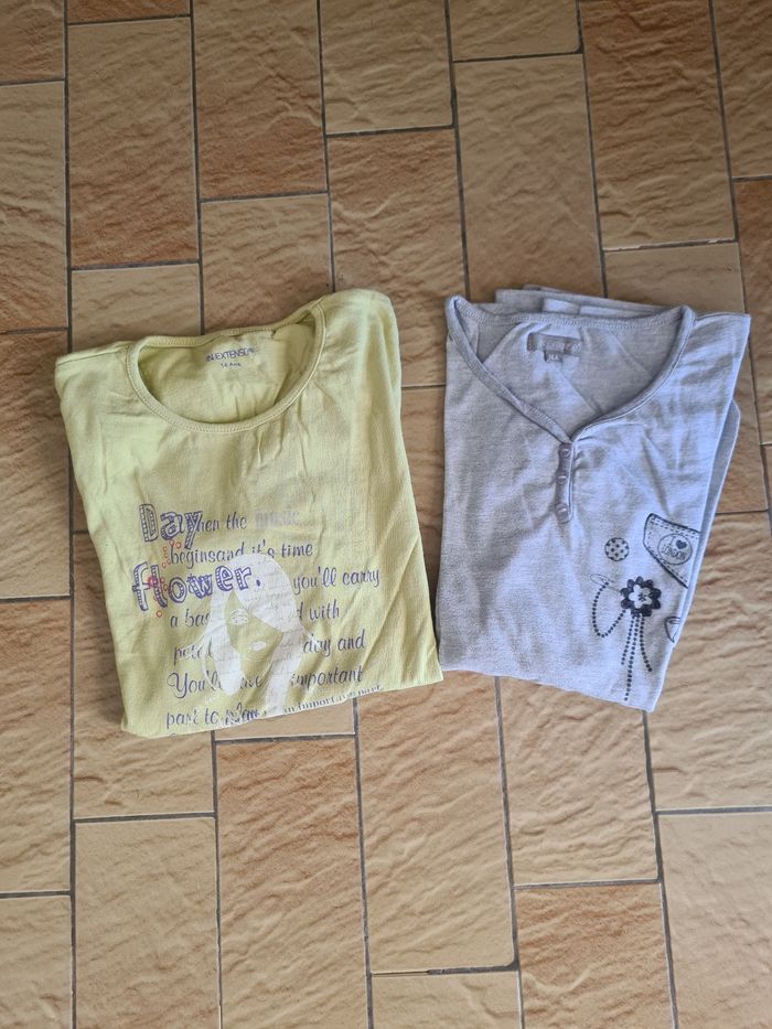 Lot 2 t-shirts manches longues / Taille 14 ans - photo numéro 2