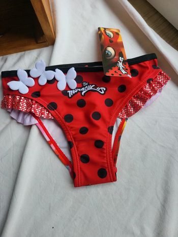 Culotte maillot de bain miraculous ladybug brillant 4 ans
