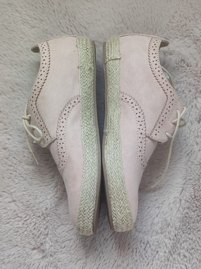 Chaussures rose type derbies taille 41 - photo numéro 3