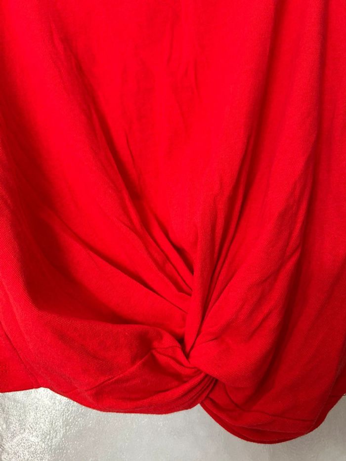 Top court rouge plier nouer neuf s promod - photo numéro 2