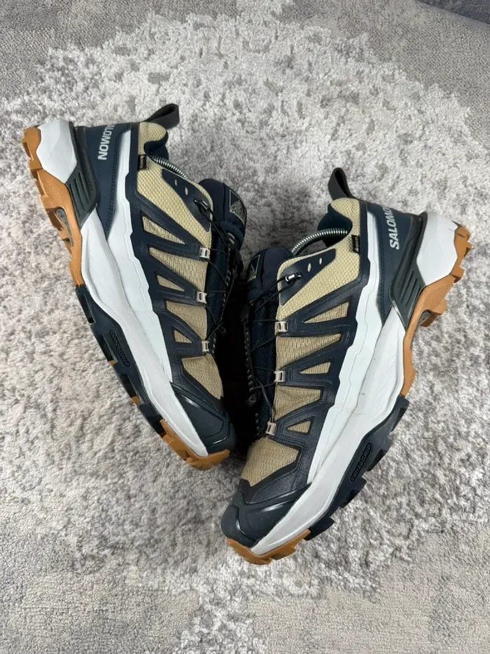 Salomon X Ultra 360 Gore-Tex - White & Beige & Blue