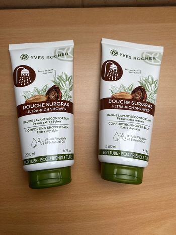 Lot 2 Douche sur gras Yves rocher