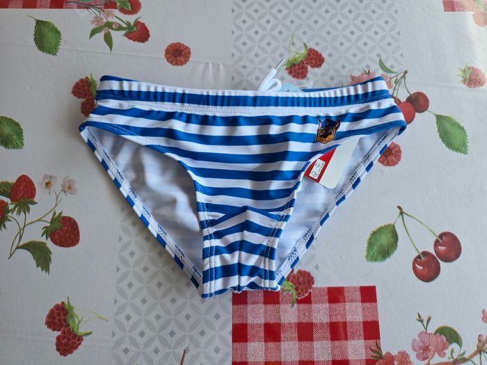 MAILLOT BAIN GARÇON 👦 NEUF ÉTIQUETTE DESSUS PAW PATROL 5/6 ANS NICKELEDEON