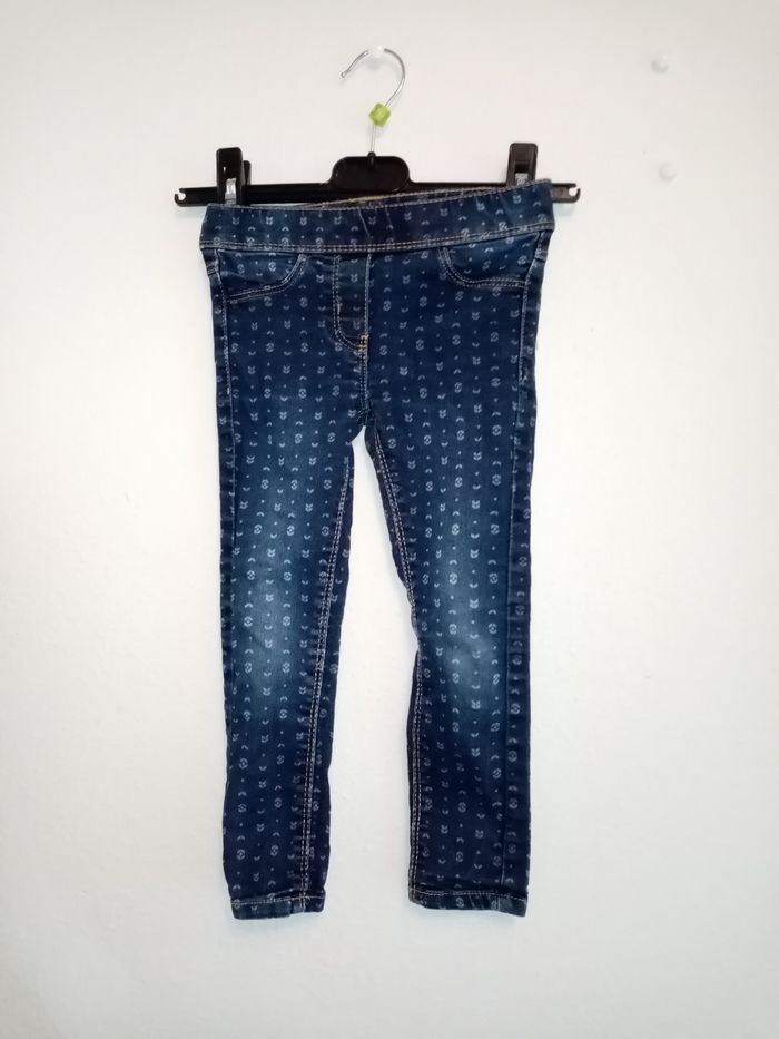 3 ans kiabi jeans slim marine imprimé /Excellent état - photo numéro 5