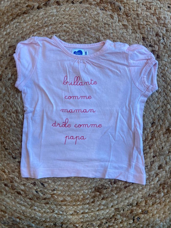 Tee-shirts fille 12 mois Mots d’enfants