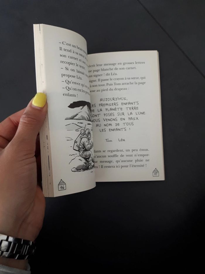 Livre neuf cabane magique le voyage sur la Lune - photo numéro 4