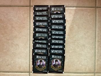 Panini - Mercredi WEDNESDAY la famille ADDAMS - Lot de 20 pochettes neuves