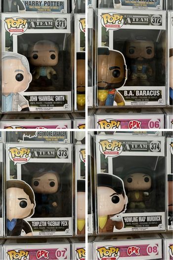 Lot de 4 Pop Ateam agence tous risques