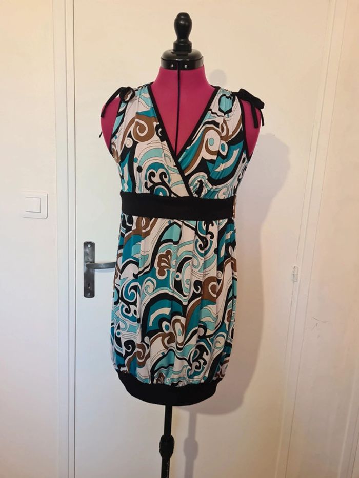 Tunique T-shirt bleu léger M