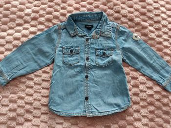 Chemise en jeans Kiabi 18m tbe