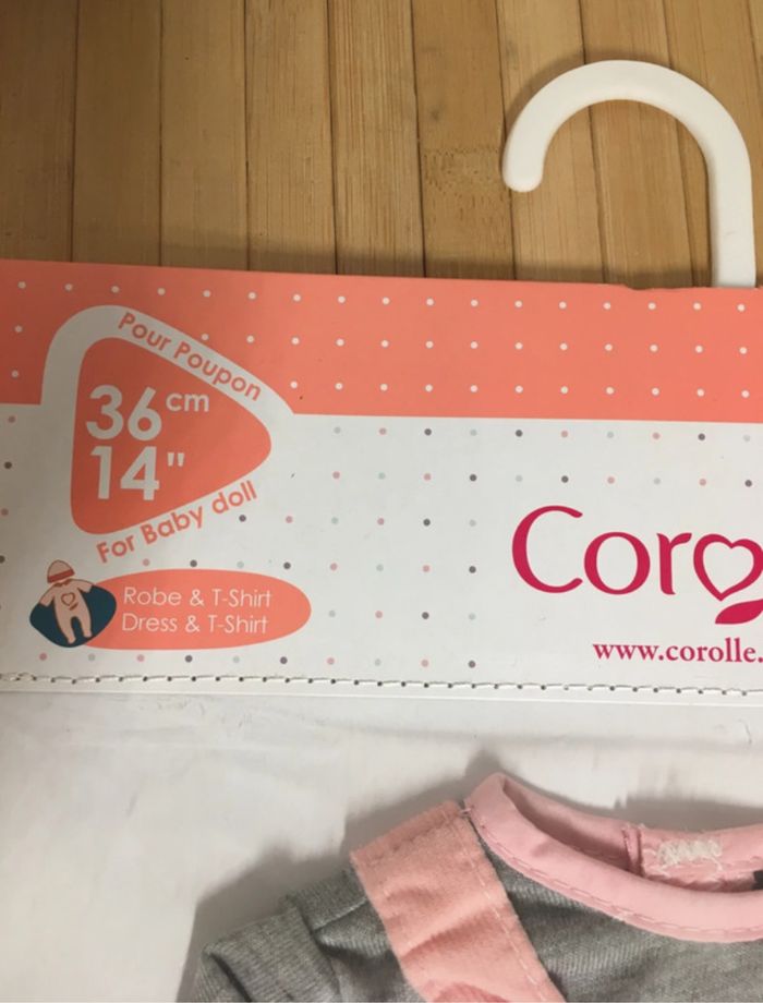 Robe et tee-shirt poupon 36 cm corolle - photo numéro 2