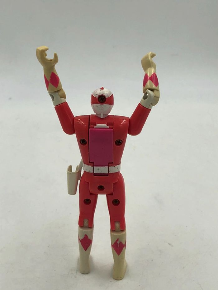 Figurine Power Rangers rose Flip Head Bandai 1993 14 cm - photo numéro 4