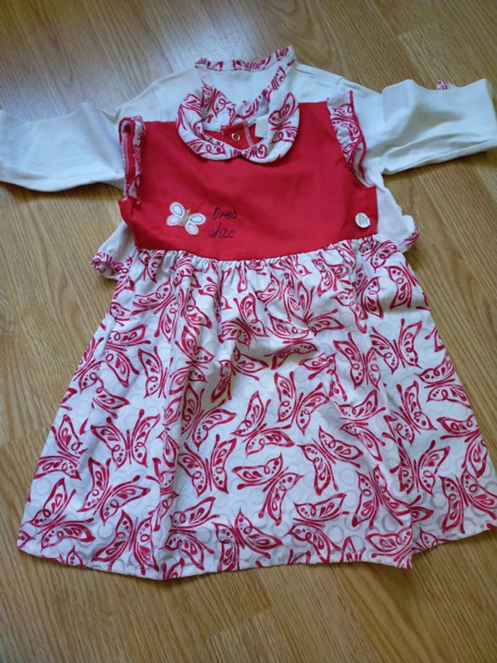 Ensemble robe + gilet 24 mois