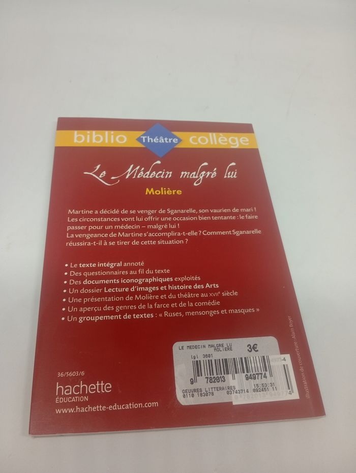 Livre le médecin malgré lui - photo numéro 2