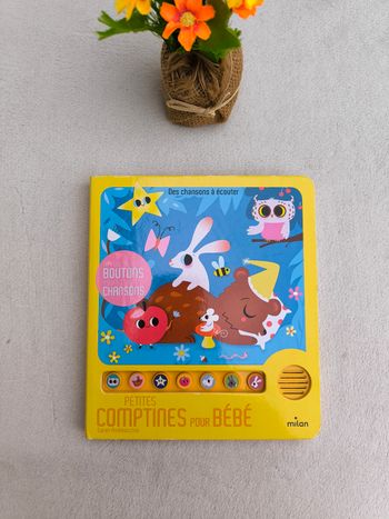 Livre musical Petites comptines pour bébé Milan