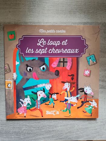 Livre mes premiers comptes le loup et les sept chevreaux