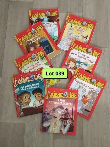 Lot de 8 magazines J’aime lire année 2022-23 L039