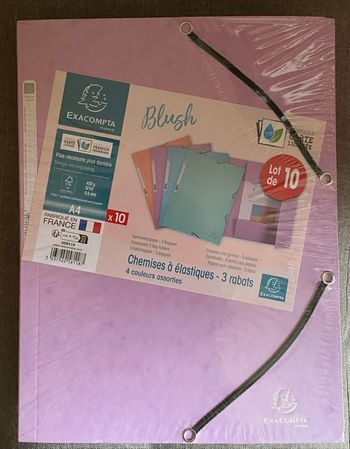Lot de 10 pochettes élastiques