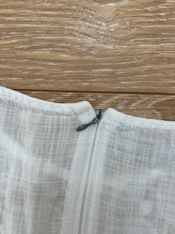Haut débardeur blanc du Nil - en coton et dentelles - taille 4 42/44 - photo numéro 7