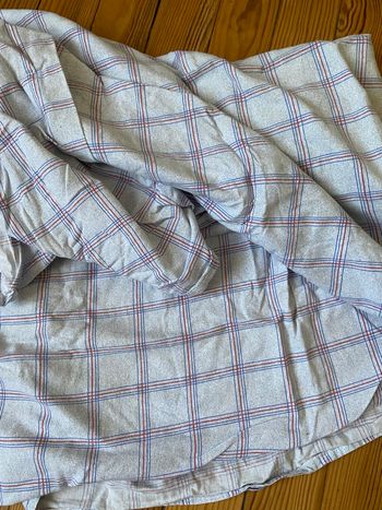 Drap plat bleu vintage